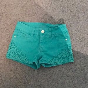 Dark teal shorts